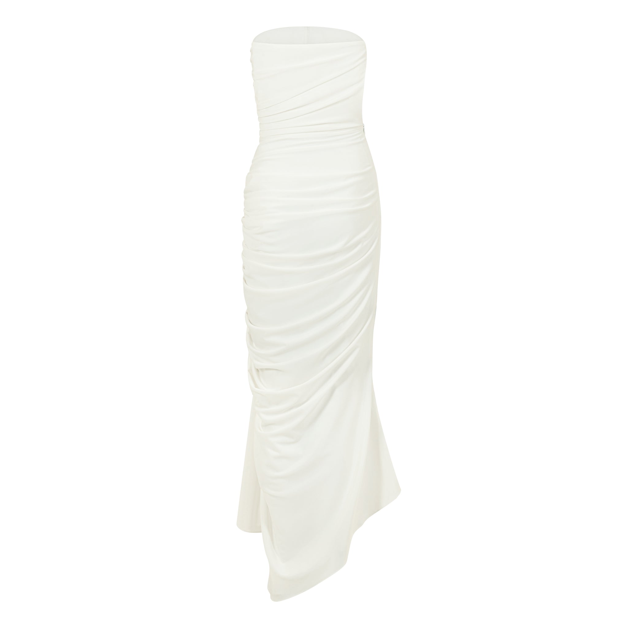 Strapless Gathered Dress