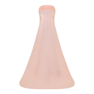 Strapless Gown with Statement Cape