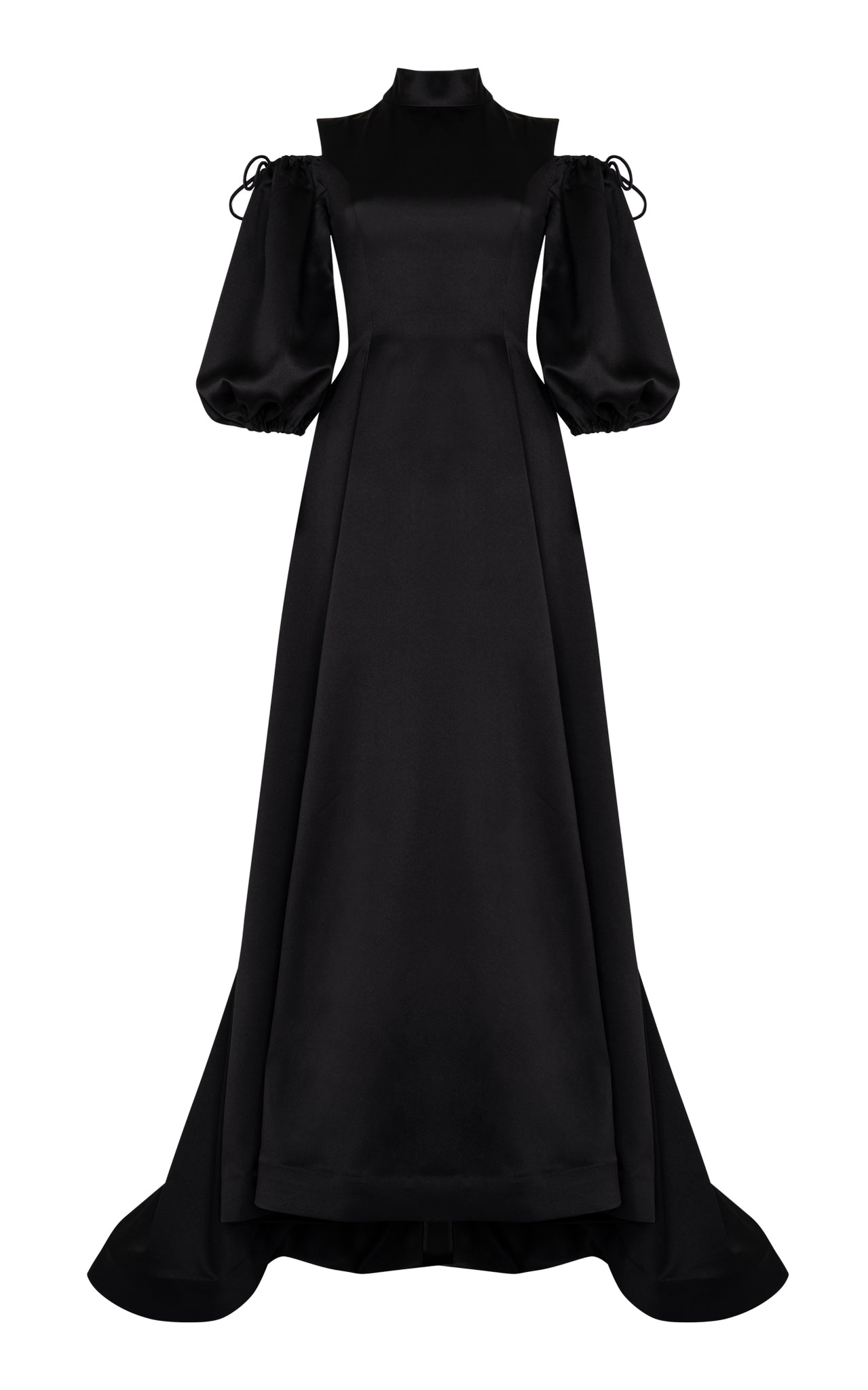 Crepe ankle length gown