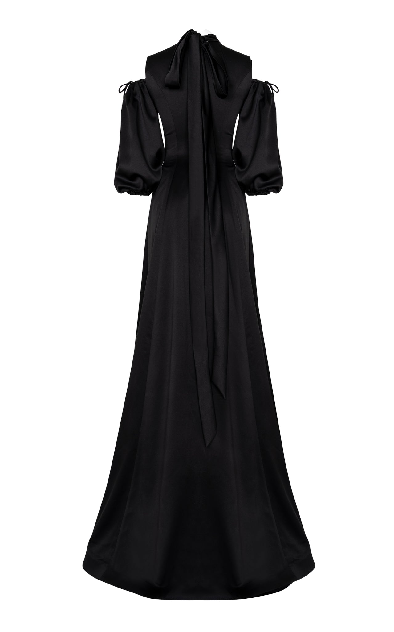 Crepe ankle length gown