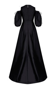 A-line Gown with Shoulder Cut-outs