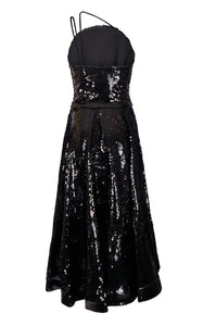 A-line Ankle-Length Sequined gown