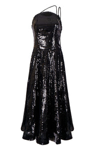 A-line Ankle-Length Sequined gown