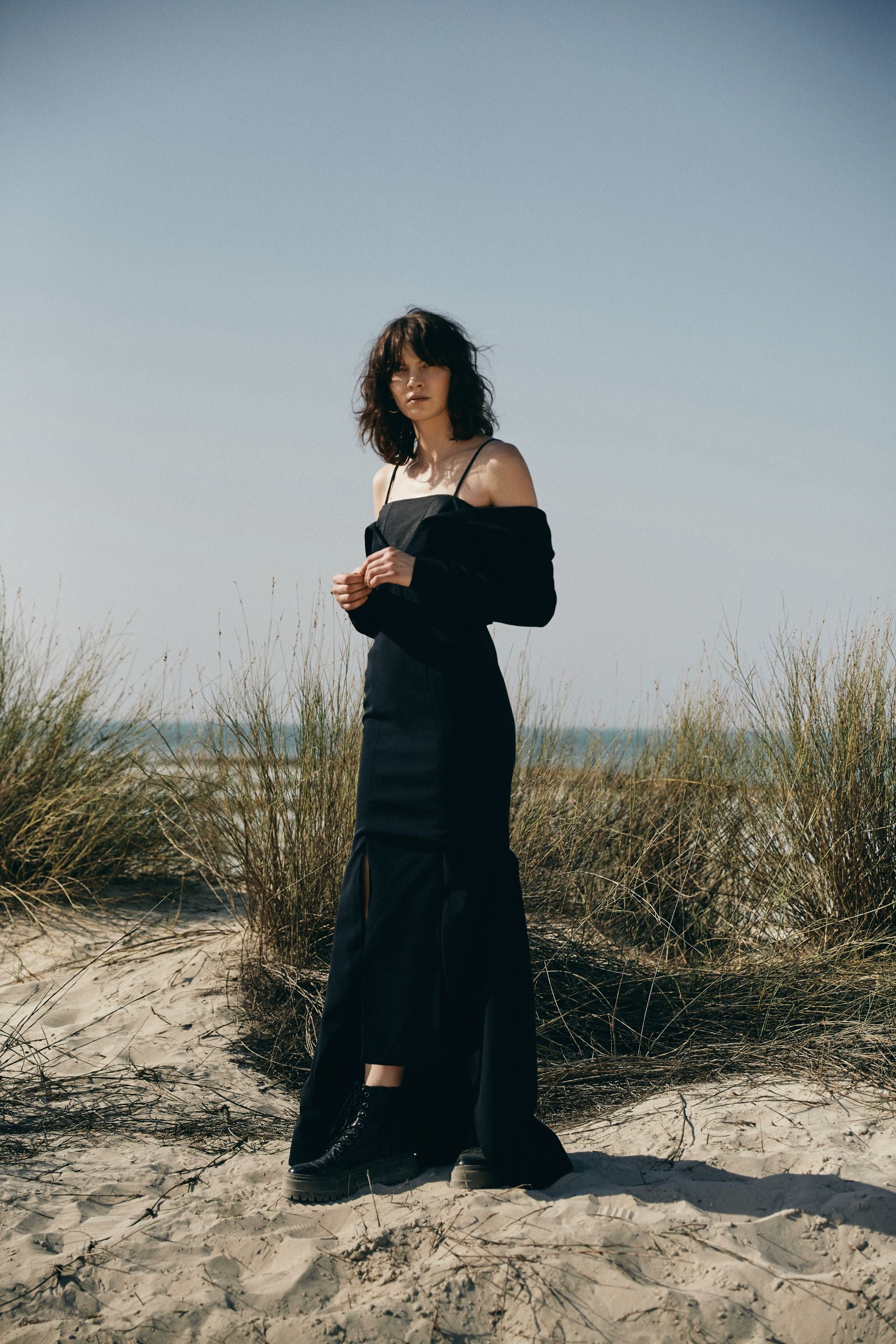 Black straight cut dress – Bazza Alzouman