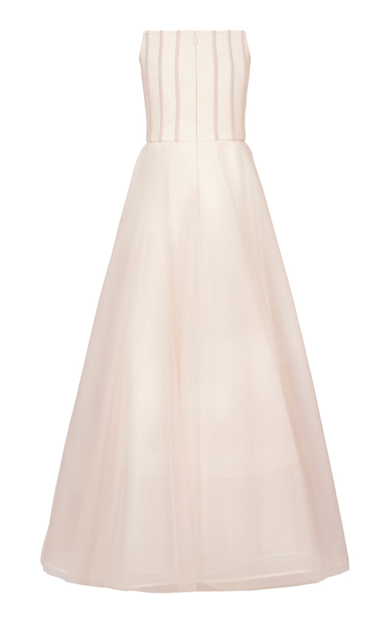 Strapless Tulle Ballgown with Ruched Gloves